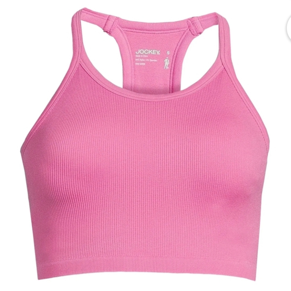 Jockey Pink Ribbed Tank Top
